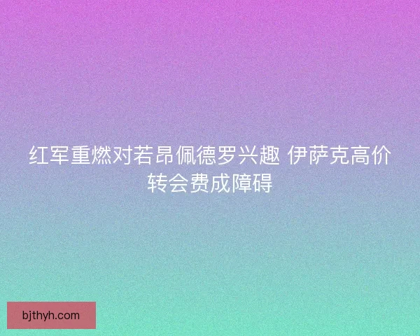 红军重燃对若昂佩德罗兴趣 伊萨克高价转会费成障碍